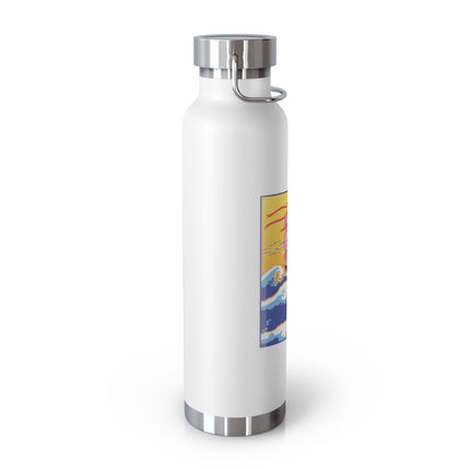 Golden Seas and Whimsical Dreams Copper Vacuum Insulated Bottle, 22oz
