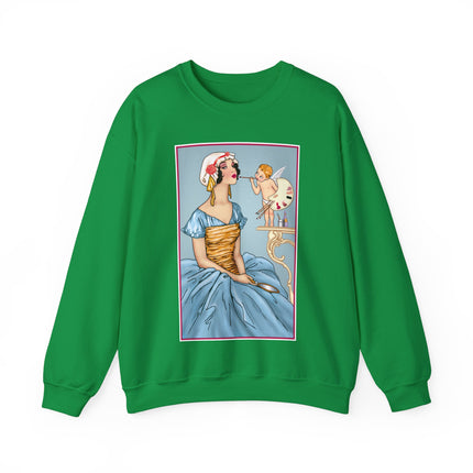 The Enchanting Painter: A Fairy's Artistic Touch Heavy Blend™ Crewneck Sweatshirt