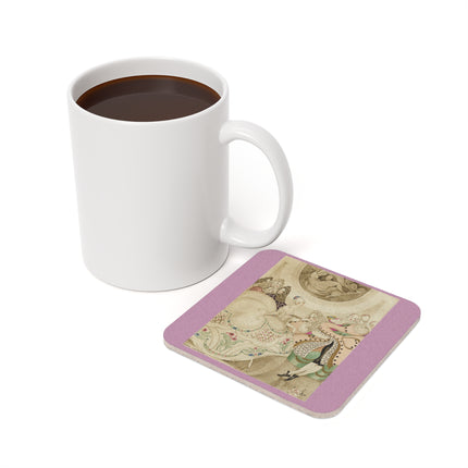 Sur talons rouges (On Red Heels) pl 01 by Gerda Wegener Cork Back Coaster