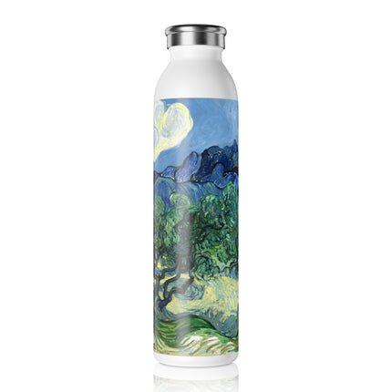 Olive Trees by Vincent Van Gogh Slim Water Bottle