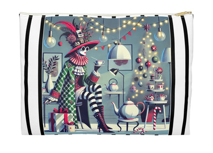 Whimsical Christmas Tea Party Accessory Pouch