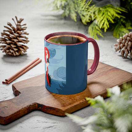 Siren of the Waves Colorful Mugs – Dramatic Sea Power & Bold Elegance