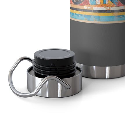 Reproduction of S-Spiral Frieze by Emile Gilliéron Copper Vacuum Insulated Bottle, 22oz