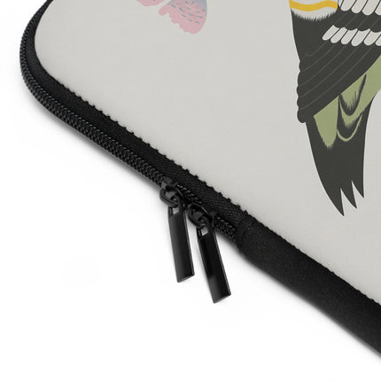 🐦🌹 Woodpecker & Rose Laptop Sleeve – Charming Beauty & Refined Simplicity