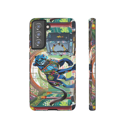 Cyber Panther's Hunt Phone Cases
