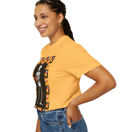 Candy Corn Skeleton Unisex Garment-Dyed T-shirt