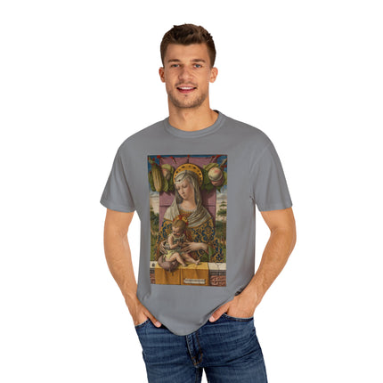 Madonna and Child by Carlo Crivelli Unisex Garment-Dyed T-shirt