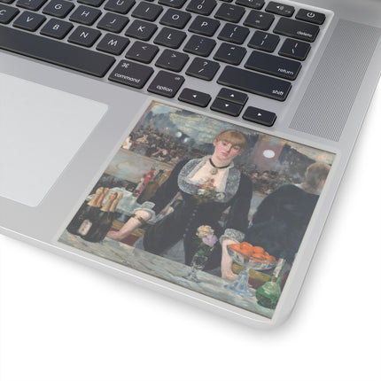 A Bar at the Folies-Bergère by Edouard Manet Kiss-Cut Stickers (4 Sizes)