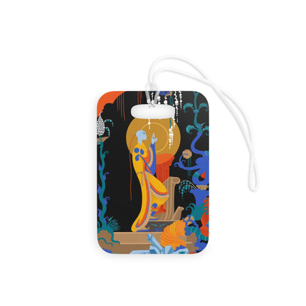Mystic Blue Guardian Luggage Tag – Sacred Serenity & Enchanted Beauty