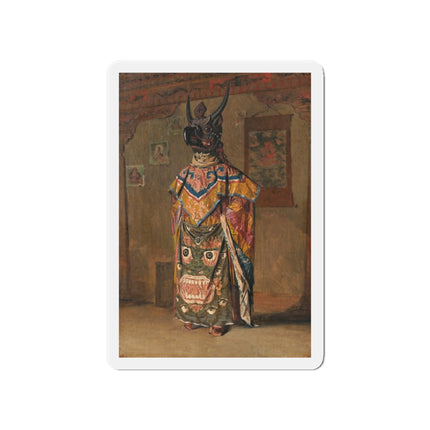 A Buddhist Lama at a Feast at Pemionchi Monastery by Vasily Vereshchagin Die-Cut Magnets (5 Sizes)
