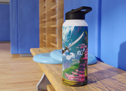 Cyber Samurai Rat Stainless Steel Water Bottle