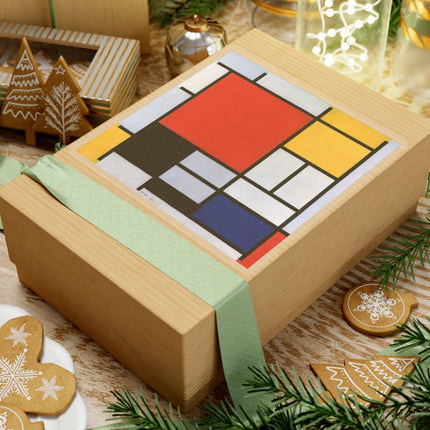 Composition with Red, Yellow, Blue, and Black by Piet Mondrian Kiss-Cut Stickers (4 Sizes)