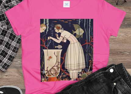 L'Etourdissant Petit Poisson (The Dazzling Little Fish) by George Barbier Women's Midweight Cotton Tee