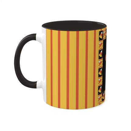 Candy Corn Skeleton Colorful Mugs (11oz, 15oz)
