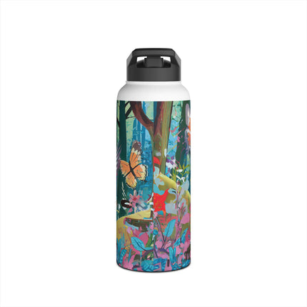 A Colorful Raptor Stainless Steel Water Bottle