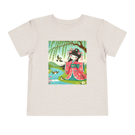 Sparrow Dance Geisha Fairy Toddler Short Sleeve Tee