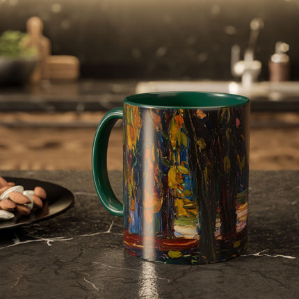 In the Park of St. Cloud by Wassily Kandinsky Colorful Mugs (11oz, 15oz)