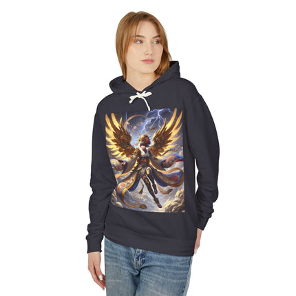 Valkyrie Descending Through Storm Hoodie