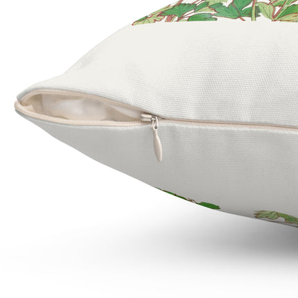 Aquilegia Flower by Tanigami Kônan Spun Polyester Square Pillow