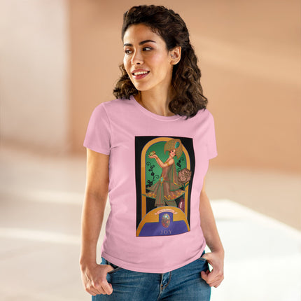 October & Opal, Tourmaline (from the Gem Series) by Sofia Chiostri Women's Midweight Cotton Tee