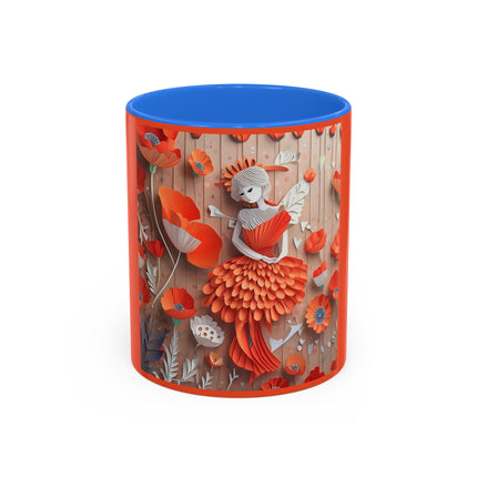 Poppy Fairy Colorful Mugs (11oz, 15oz)