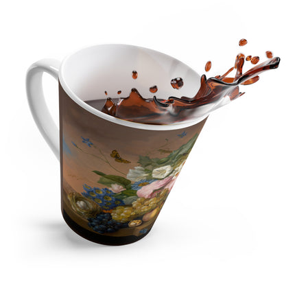 Floral Still Life by Franz Xaver Petter Latte Mug