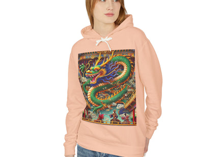 Tibetan Dragon Over Kabuki Duel Hoodie