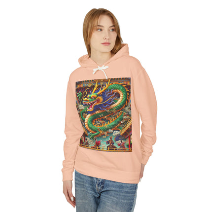 Tibetan Dragon Over Kabuki Duel Hoodie