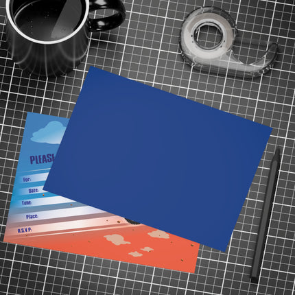 Thrills in the Air Party Invitation! Bundles of 10, 30, 50 Pieces Available (envelopes included)
