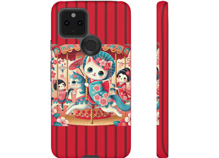 Geisha Kitten's Enchanted Carousel Phone Cases