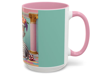 Still Life with Zebra, Fruit, and Pink Columns Colorful Mugs (11oz, 15oz)