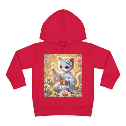 Daisy Chain Whimsy Toddler Pullover Fleece Hoodie