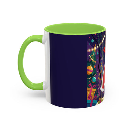 🎄❄️ The Christmas Snowball Dance Colorful Mug – Whimsical Holiday Fashion Fantasy