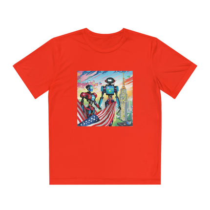 High Fashion Cyberpunk CIA Robots Youth Competitor Tee