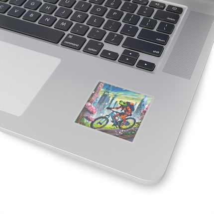 Cyberpunk Frog Kiss-Cut Stickers (4 Sizes)