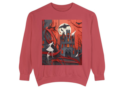 Halloween Night Scene Unisex Garment-Dyed Sweatshirt