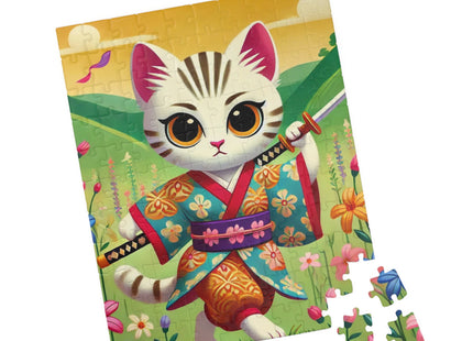 Samurai Kitten Spiral Puzzle (110, 252, 520-piece)