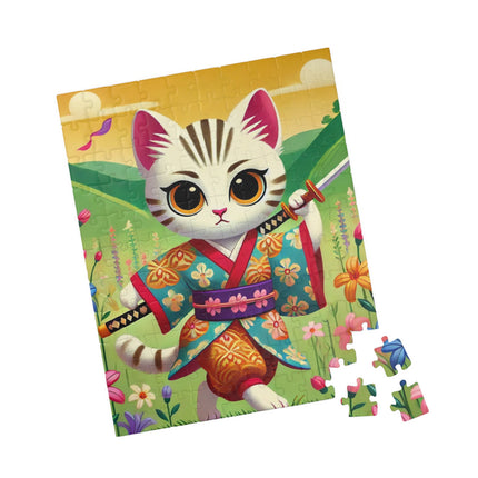 Samurai Kitten Spiral Puzzle (110, 252, 520-piece)