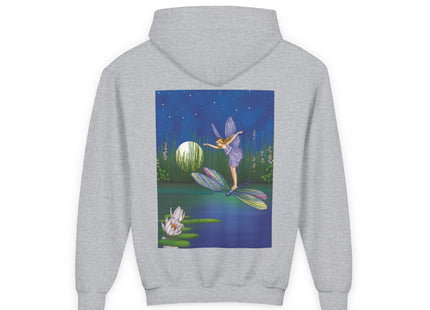 Fairy on a Dragonfly Youth Heavy Blend Hooded Sweatshirt