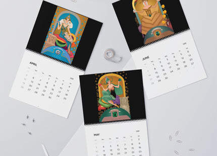 Celestial Jewels: The Zodiac Birthstone Art Wall Calendars (2026)