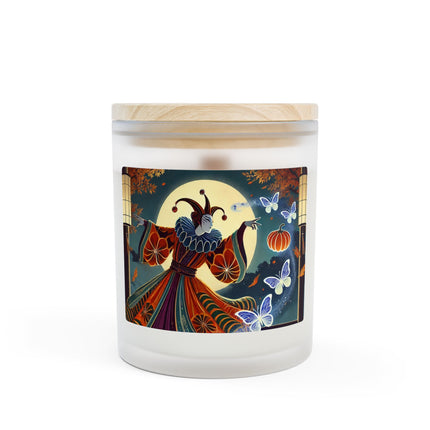 Court Magician with Ghost Butterflies Frosted Candle