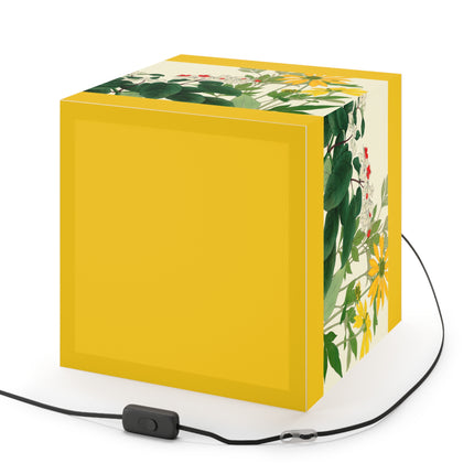 Clerodendrum & Rudbeckia by Tanigami Kônan Light Cube Lamp