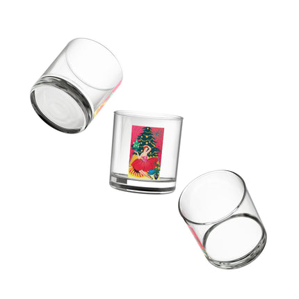 Art Deco Christmas Enchantment Rocks Glass, 10oz