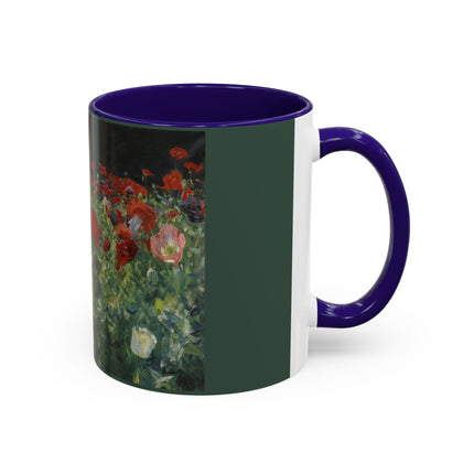 A Study of Poppies for Carnation, Lily, Lily, Rose by John Singer Sargent Colorful Mugs (11oz, 15oz)
