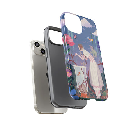 🐠🌸 The Enchanted Aquarium Garden Phone Case – Art Deco Underwater Fantasy