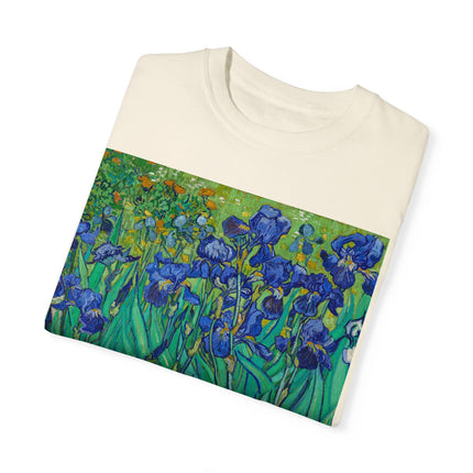 Irises by Van Gogh Unisex Garment-Dyed T-shirt