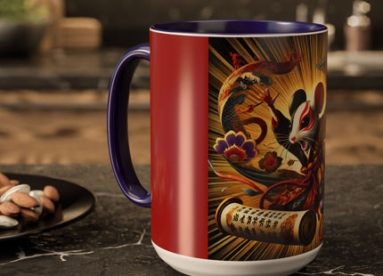 Theatrical Mouse on a Mission Colorful Mugs (11oz, 15oz)
