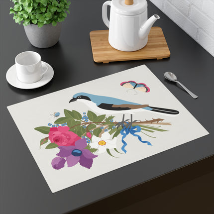 Bluebird & Butterfly Placemat – Spring Harmony & Delicate Beauty