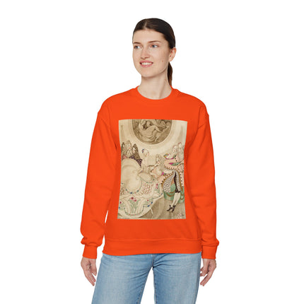 Sur talons rouges (On Red Heels) pl 01 by Gerda Wegener Heavy Blend™ Crewneck Sweatshirt