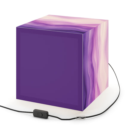 Autumn Serenade in Purple and Lavender Light Cube Lamp